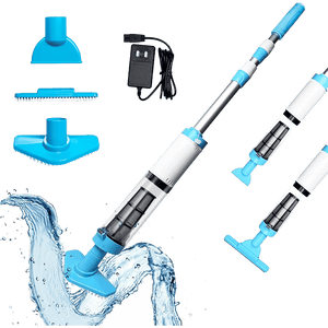 3-in-1 kabelloser, wiederaufladbarer Poolsauger mit leistungsstarkem Motor