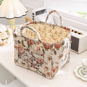 Boho Stoff Aufbewahrungskorb