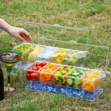 Laden Sie das Bild in den Galerie-Viewer, Zweischichtiger transparenter Obstteller aus Kunststoff