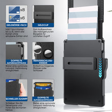 Laden Sie das Bild in den Galerie-Viewer, Herren Business-Stil PU-Leder Kartenfächer für AirTag