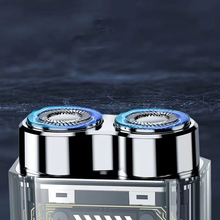 Laden Sie das Bild in den Galerie-Viewer, Transparenter magnetischer Mini-Elektrorasierer mit Doppelkopf