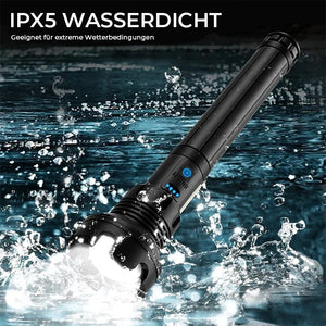 Wiederaufladbare taktische LED-Laser-Taschenlampe