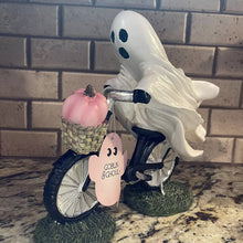 Laden Sie das Bild in den Galerie-Viewer, Geisterreitendes Fahrradornament, Halloween-Dekoration