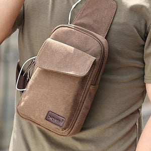 Schulter-/Brusttasche aus Segeltuch