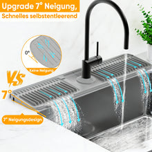 Laden Sie das Bild in den Galerie-Viewer, Abgewinkelte Spritzschutz-Matte für den Wasserhahn