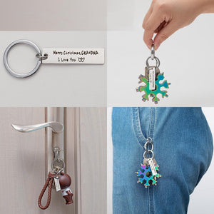 18-in-1-Multitool aus rostfreiem Stahl mit Schneeflocken