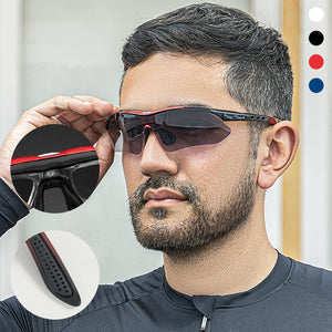 Radfahrerbrille mit polarisierten Gläsern