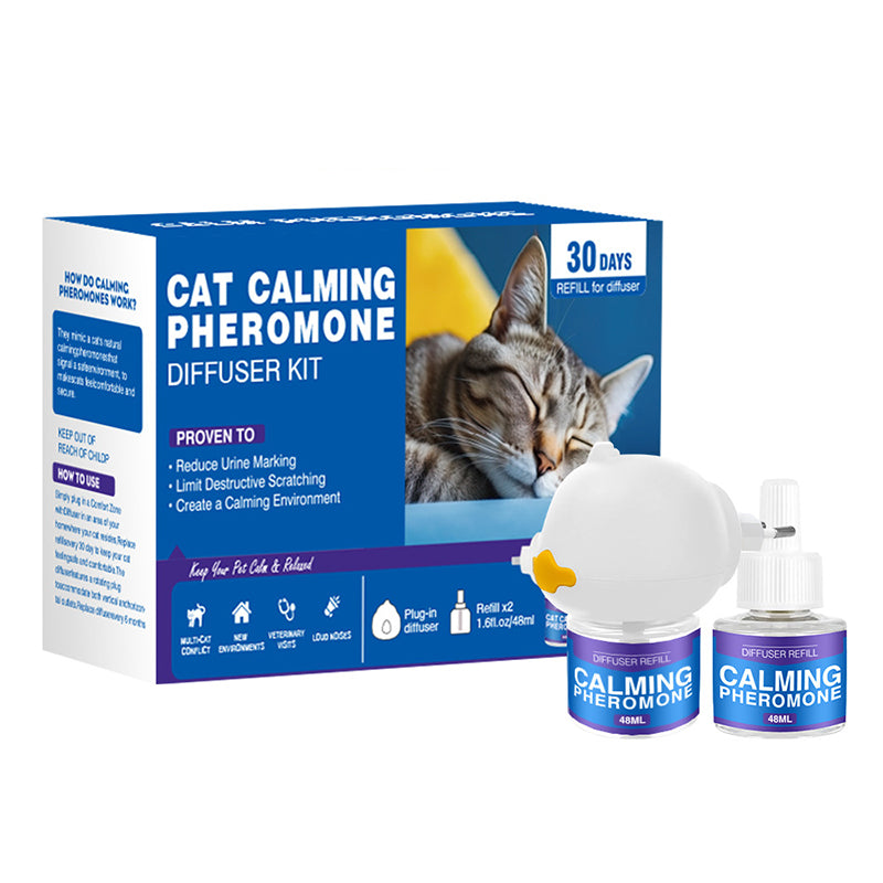Pheromon-Diffusor-Set zur Beruhigung von Haustieren (Katze & Hund)