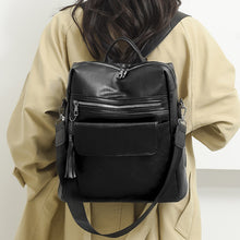 Laden Sie das Bild in den Galerie-Viewer, Lässiger Damenrucksack aus weichem Leder
