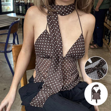 Laden Sie das Bild in den Galerie-Viewer, Sexy Neckholder-Weste aus Chiffon mit V-Ausschnitt