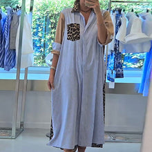 Laden Sie das Bild in den Galerie-Viewer, Freizeitkleid mit Leopardenmuster