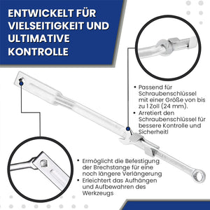 Universeller Drehmomentschlüssel mit Verlängerungswerkzeug