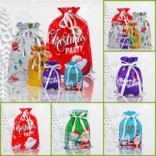 Laden Sie das Bild in den Galerie-Viewer, Geschenkbeutel mit Kordelzug für Weihnachten