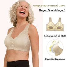 Laden Sie das Bild in den Galerie-Viewer, Bequemer Spitzen-BH mit Knöpfen vorne