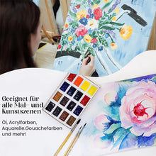 Laden Sie das Bild in den Galerie-Viewer, 24-teiliges Aquarellpinselset aus Nylon