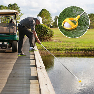 Einzelner Tennistrainer+Tragbarer Golfballpflücker+Tragbare Angelrute feste Kugel