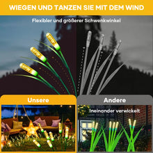 Laden Sie das Bild in den Galerie-Viewer, 2 Packungen Schilf-Solar-Gartenlichter