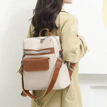 Laden Sie das Bild in den Galerie-Viewer, Lässiger Damenrucksack aus weichem Leder