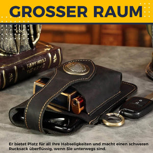 Multifunktionale Leder-Gürteltasche