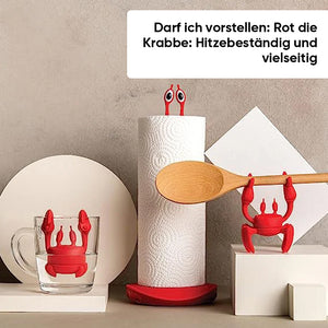 Rote Krabbe Silikon-Utensilienauflage