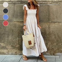 Laden Sie das Bild in den Galerie-Viewer, Lässiges kariertes Kleid