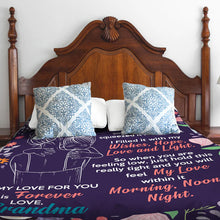 Laden Sie das Bild in den Galerie-Viewer, 🎁Geschenk für die Enkelin - Decke mit süßen Wörtern
