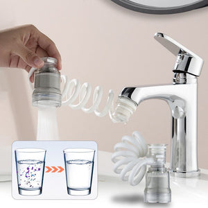 Teleskopischer Wasserhahn mit Filter