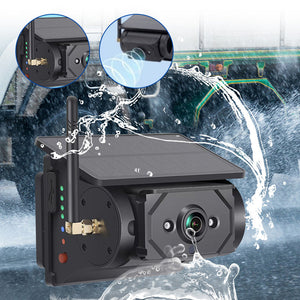 Drahtlose Rückfahrkamera mit Magnetischer Solar 7" DVR Monitor