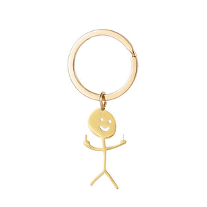 🤣Lustiger Strichmännchen-Schlüsselanhänger🔑