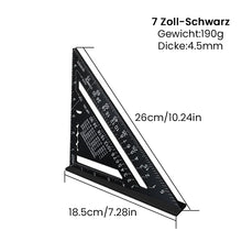 Laden Sie das Bild in den Galerie-Viewer, Dreieckslineal für Holzbearbeitungswerkzeuge aus Aluminiumlegierung