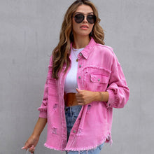 Laden Sie das Bild in den Galerie-Viewer, Locker geschnittene Jeansjacke