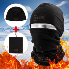 Laden Sie das Bild in den Galerie-Viewer, Fleece-Kapuzenschal-Set