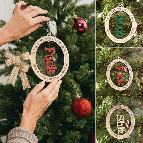 Lustige Weihnachtsverzierung | Letzter F*ck