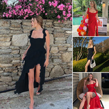 Laden Sie das Bild in den Galerie-Viewer, Trägerkleid mit Schlitz