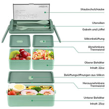 Laden Sie das Bild in den Galerie-Viewer, Tragbare doppellagige Lunchbox