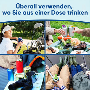 Einfacher Dosenöffner mit Getränkeschutz