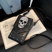 Laden Sie das Bild in den Galerie-Viewer, Punk Stil Totenkopf Mini Gürteltasche