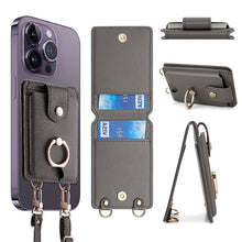 Laden Sie das Bild in den Galerie-Viewer, Multifunktionaler Kartenhalter Handyhülle Brieftasche