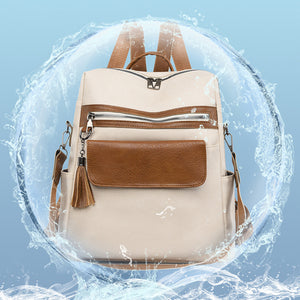 Lässiger Damenrucksack aus weichem Leder