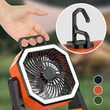Laden Sie das Bild in den Galerie-Viewer, Wiederaufladbarer, beleuchtbarer USB-Ventilator