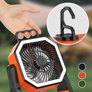 Wiederaufladbarer, beleuchtbarer USB-Ventilator