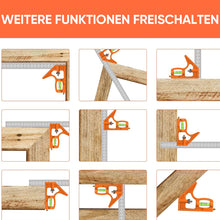 Laden Sie das Bild in den Galerie-Viewer, Multifunktionales 90-Grad- und 45-Grad-Winkellineal