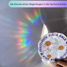 Laden Sie das Bild in den Galerie-Viewer, PVC Bunte Adsorptionsregenbogenglasfensteraufkleber, 6 Stk