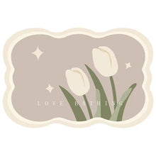 Laden Sie das Bild in den Galerie-Viewer, Saugfähige Bodenmatte mit Tulpenmuster
