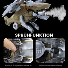 Laden Sie das Bild in den Galerie-Viewer, LED Verwandelndes Dinosaurier-Helikopterspielzeug