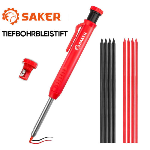 Tiefes Loch Holzbearbeitung Aktivität Stift