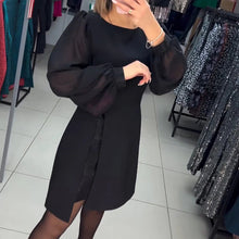 Laden Sie das Bild in den Galerie-Viewer, Elegantes einfarbiges Kleid