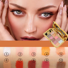 Laden Sie das Bild in den Galerie-Viewer, 10-farbige Glitzer-Lidschatten-Palette