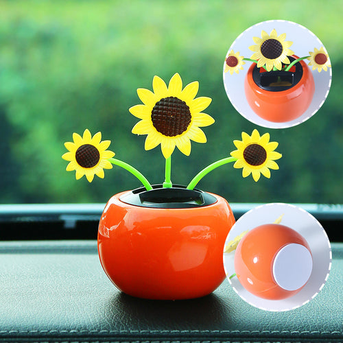 Solarbetriebene Tanzende Blume – Auto- & Schreibtisch-Deko