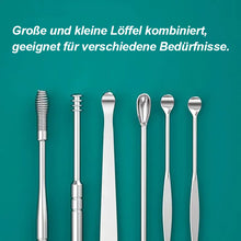 Laden Sie das Bild in den Galerie-Viewer, 6-teiliges Edelstahl Ohrpflege-Set